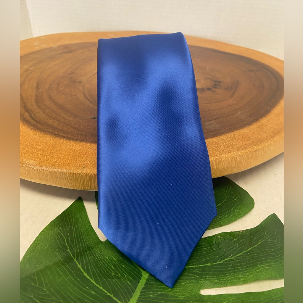 Joseph  Feiss Gold Royal Blue Polyester Tie